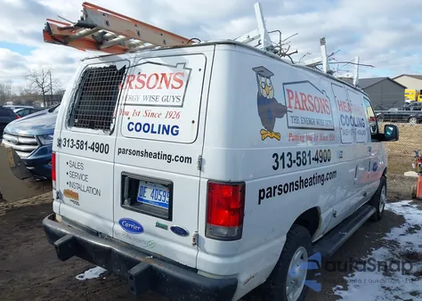 2013 Ford E-250 Commercial z USA, uszkodzony, nr VIN 1FTNE2EWXDDA80471